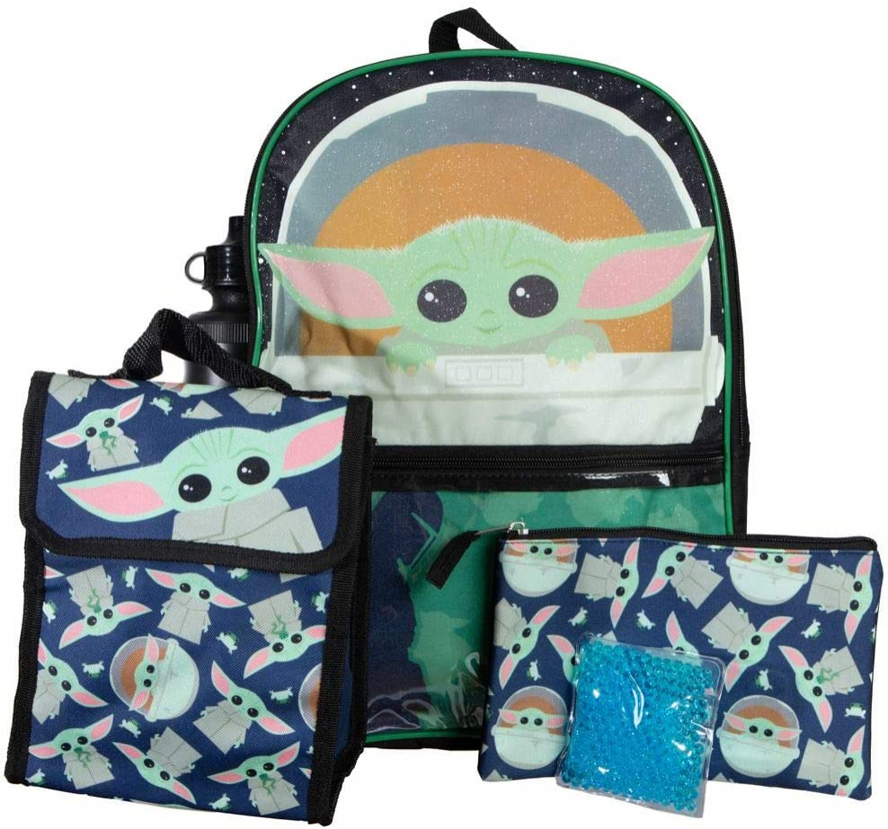 Set de Mochila y Lonchera Mandalorian Baby Yoda - Venta Internacional