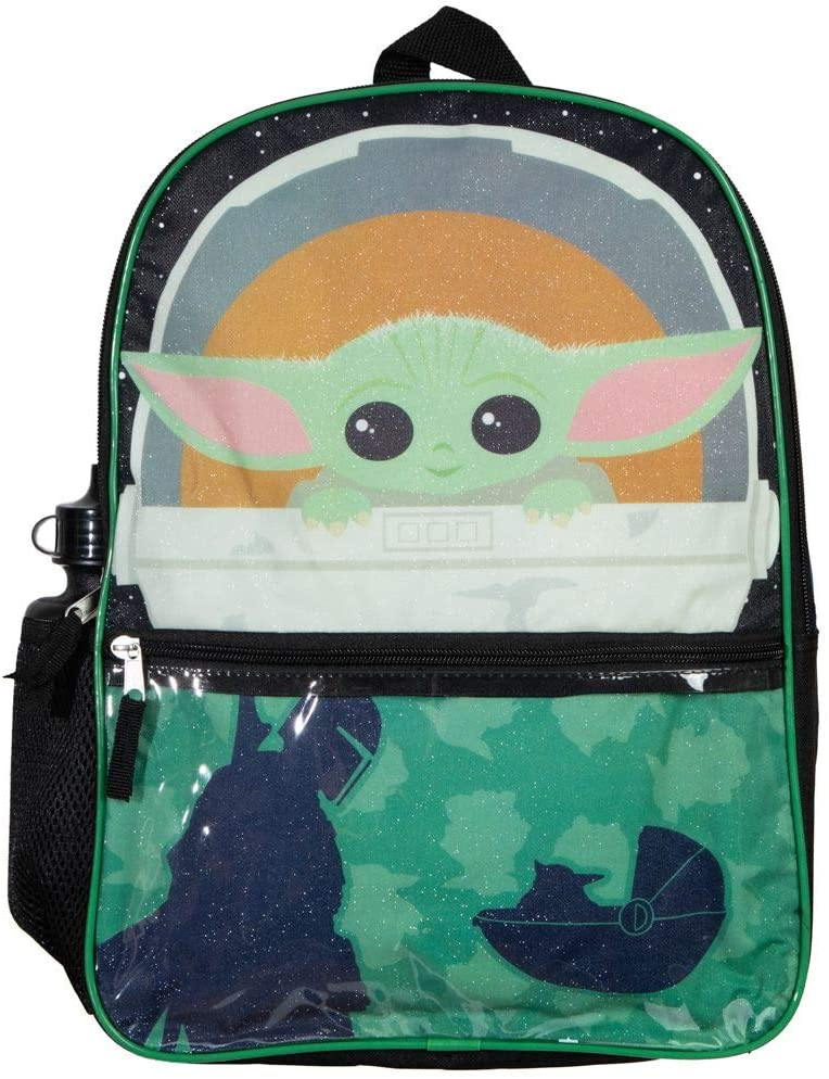 Foto 3 pulgar | Set de Mochila y Lonchera Mandalorian Baby Yoda - Venta Internacional