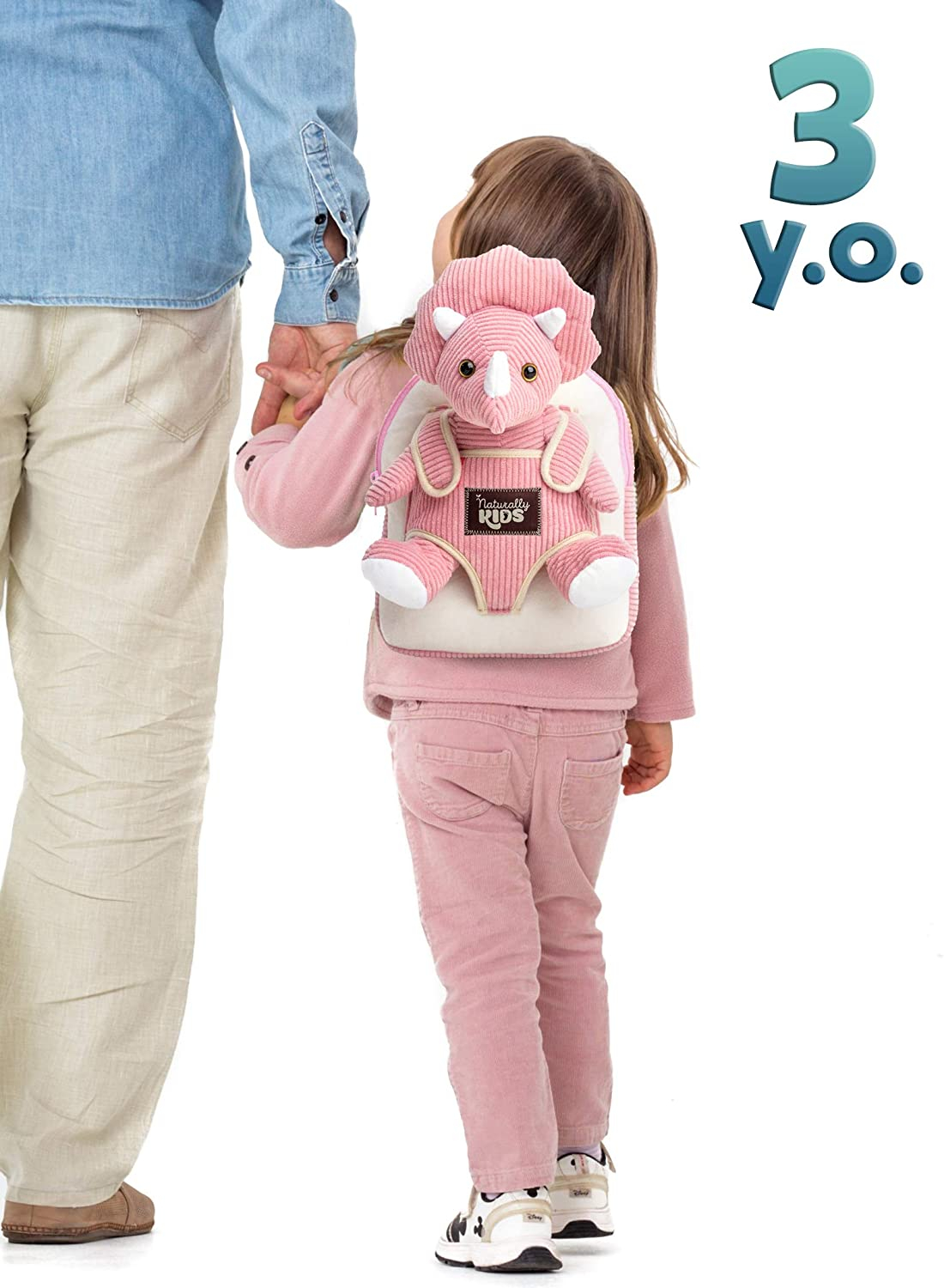 Foto 5 | Mochila de Dinosaurio Naturally KIDS Rosa para Niña - Venta Internacional