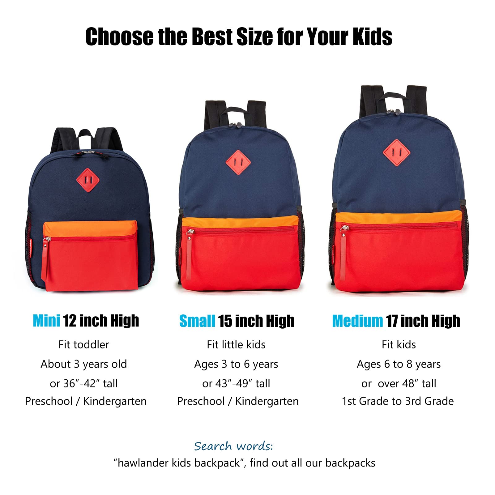 Foto 6 pulgar | Mochila Hawlander Preschool Kids 30 Cm Para Niños De 3 A 6 Años - Venta Internacional.