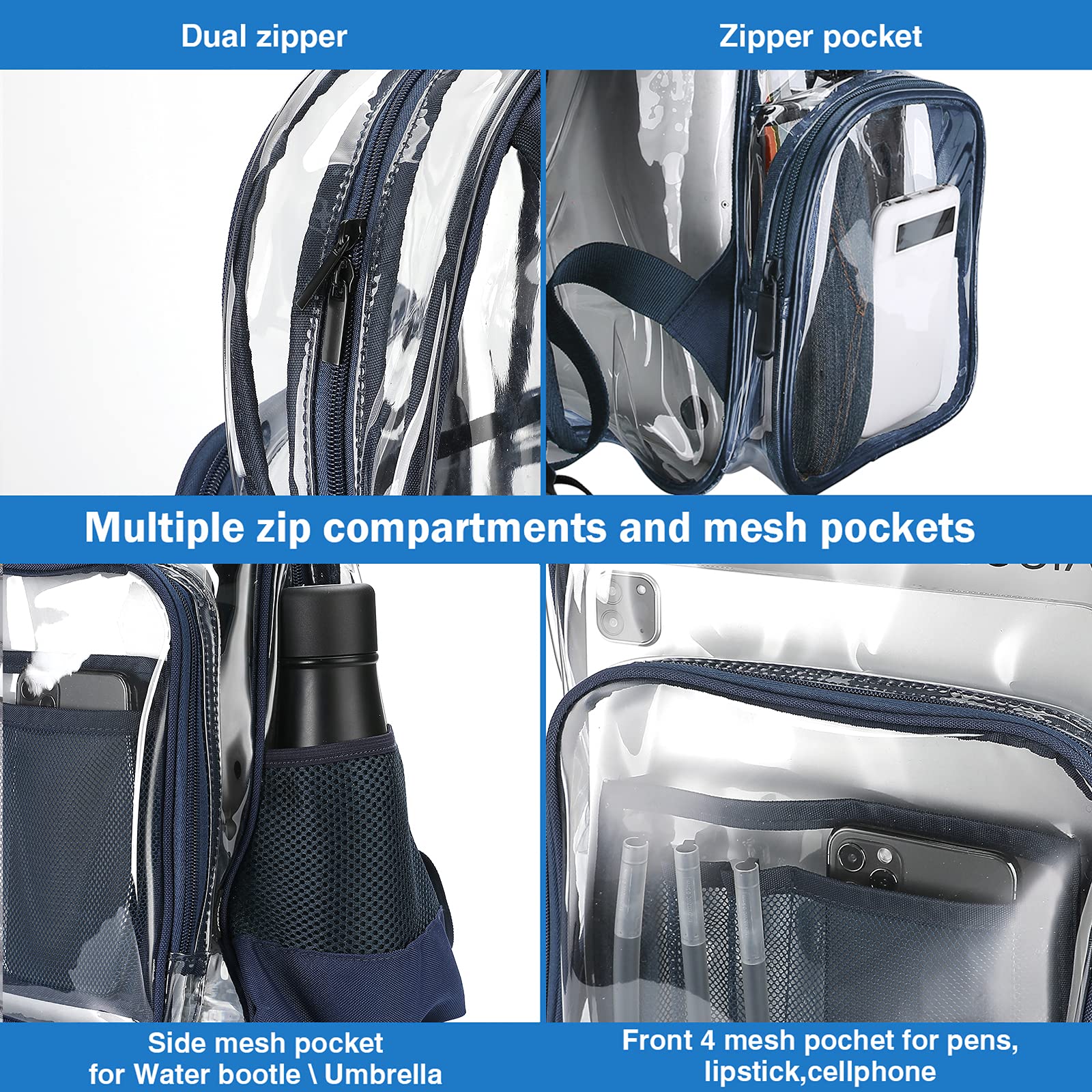 Foto 7 pulgar | Mochila Procase Heavy Duty, Transparente, Impermeable - Venta Internacional.