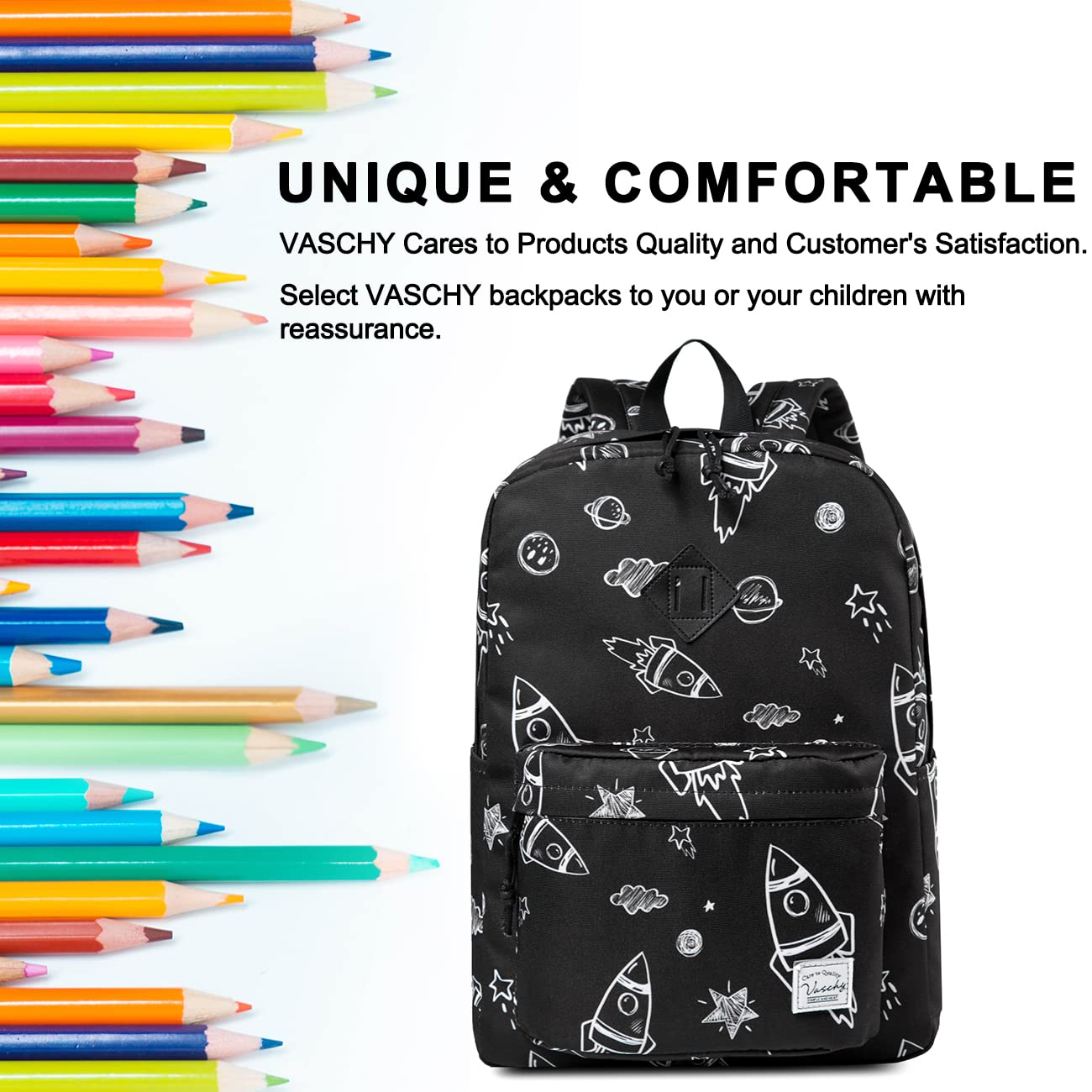 Foto 7 | Mochila Vaschy Negra Infantil-Venta Internacional