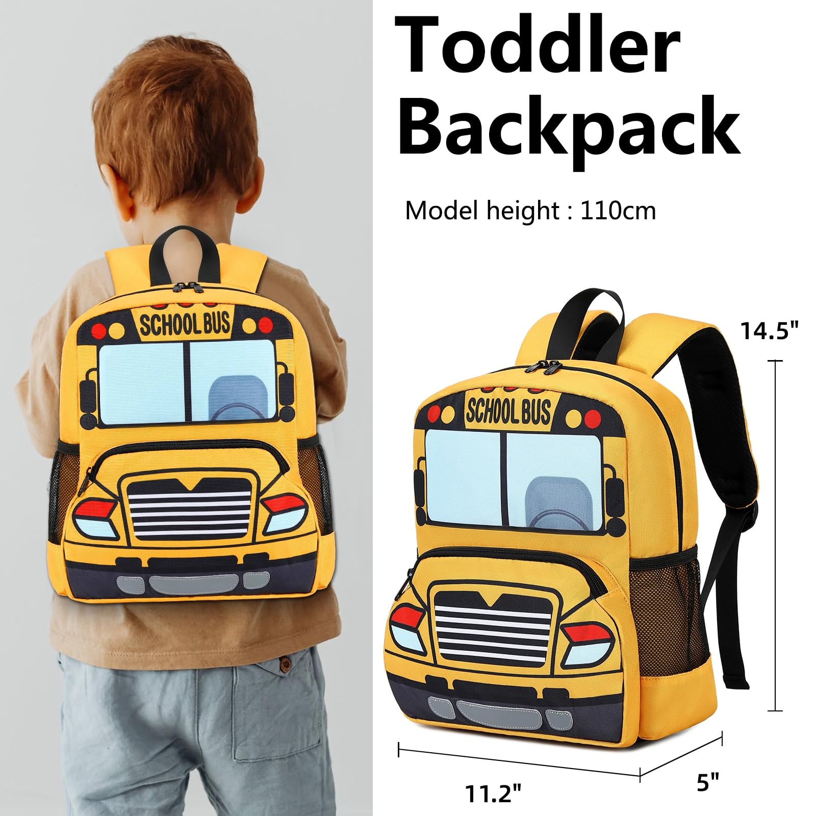 Foto 3 pulgar | Mochila + Lonchera Bluboon Autobús Escolar para Niños de 2 a 6 Años - Venta Internacional