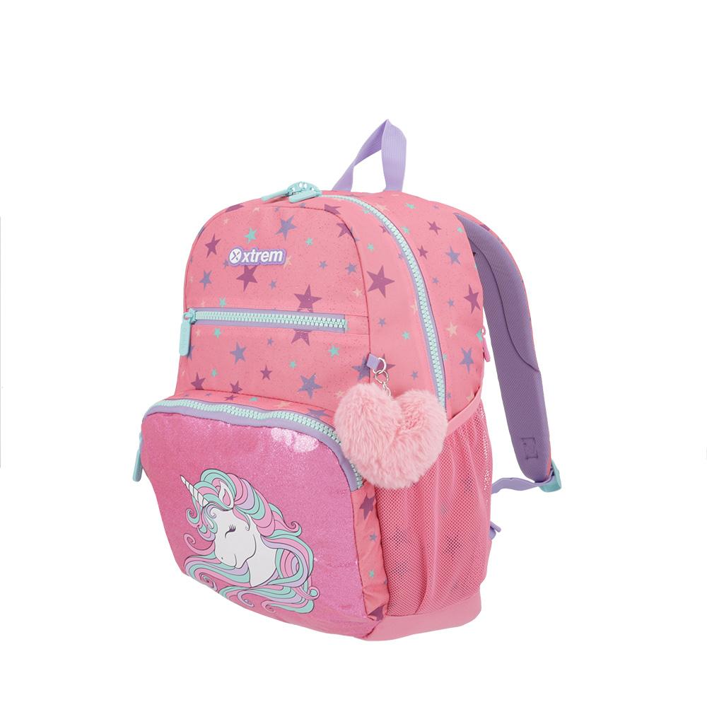 Foto 3 pulgar | Mochila Xtrem Bolt 4xt Pink Unicorn Rosa