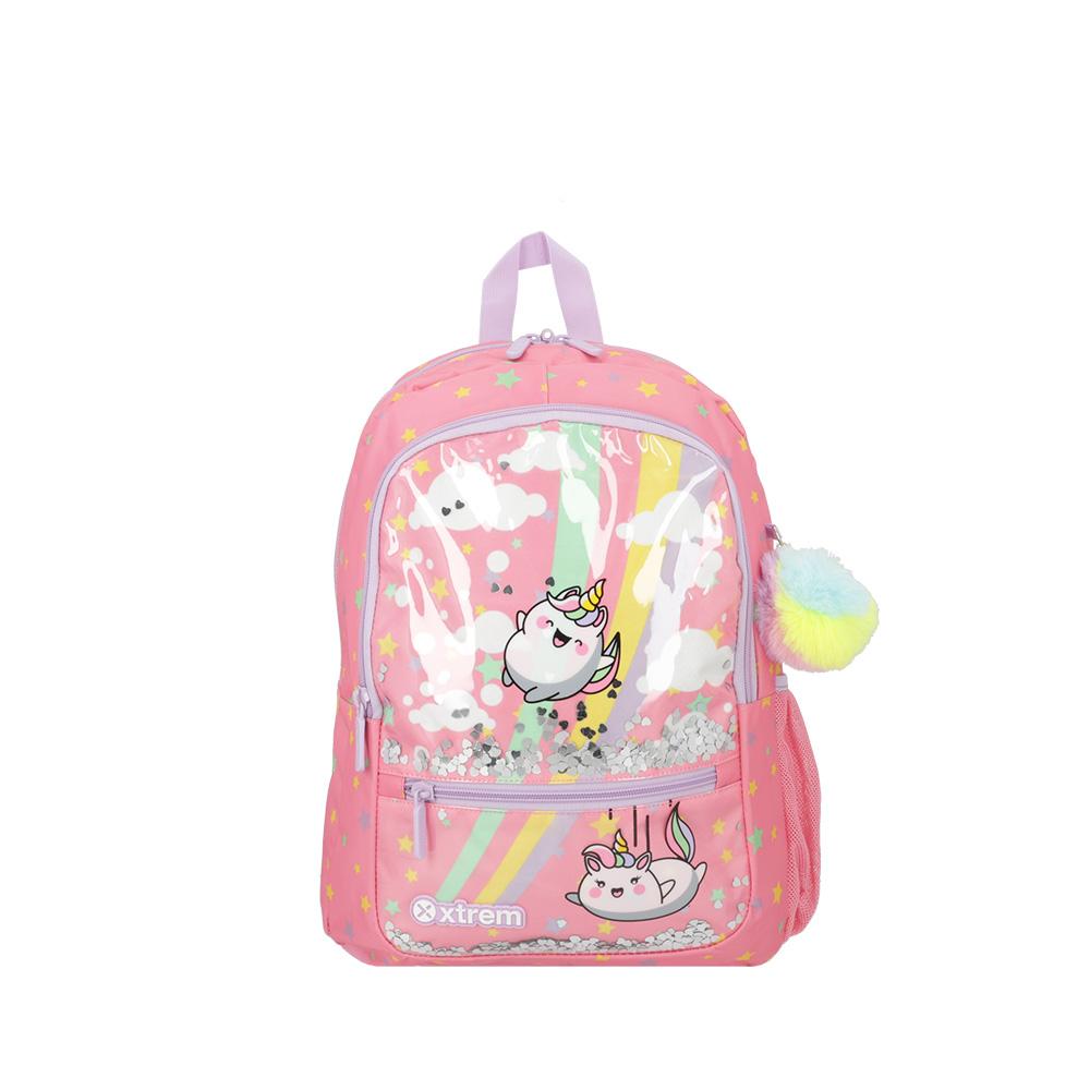 Foto 2 pulgar | Mochila Xtrem Logan 4xt Pink Unicorn Rosa