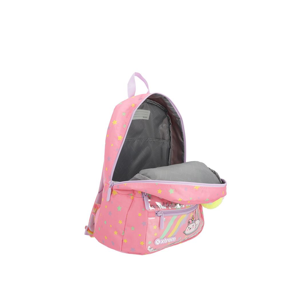 Foto 5 pulgar | Mochila Xtrem Logan 4xt Pink Unicorn Rosa