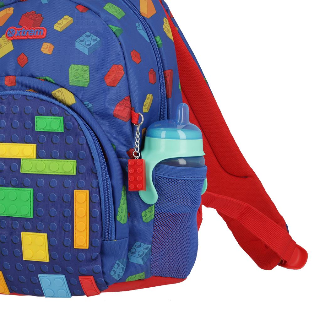 Foto 7 pulgar | Mochila Xtrem Power 4xt Multicolor Blocks Azul