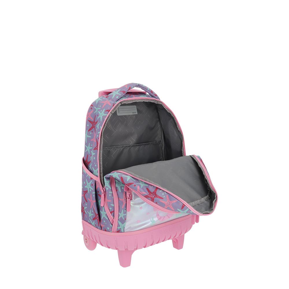 Foto 5 pulgar | Mochila Xtrem Trolley Cross 2.0 4xt Lilac Cats Rosa