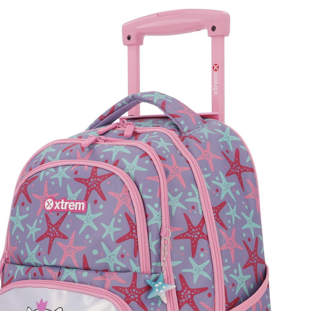 Foto 7 pulgar | Mochila Xtrem Trolley Cross 2.0 4xt Lilac Cats Rosa