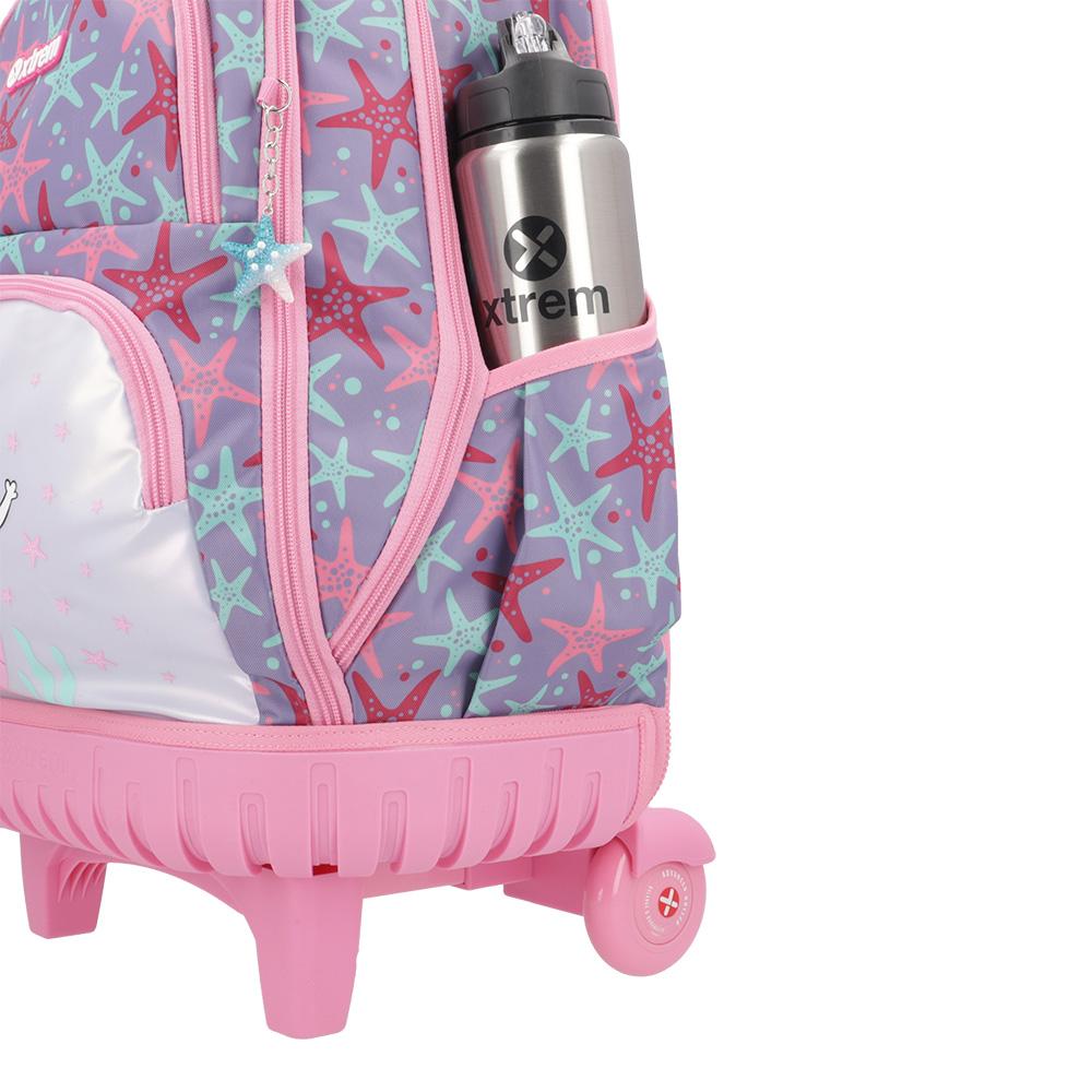 Foto 8 pulgar | Mochila Xtrem Trolley Cross 2.0 4xt Lilac Cats Rosa