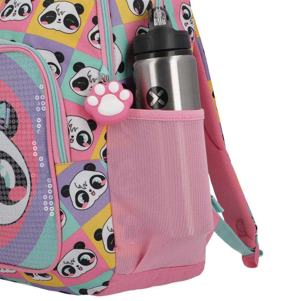 Foto 7 pulgar | Mochila Xtrem Hopper 4xt Multicolor Panda Rosa