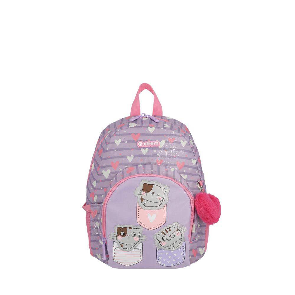 Foto 2 pulgar | Mochila Xtrem Power 4XT Lilac Cats Multicolor