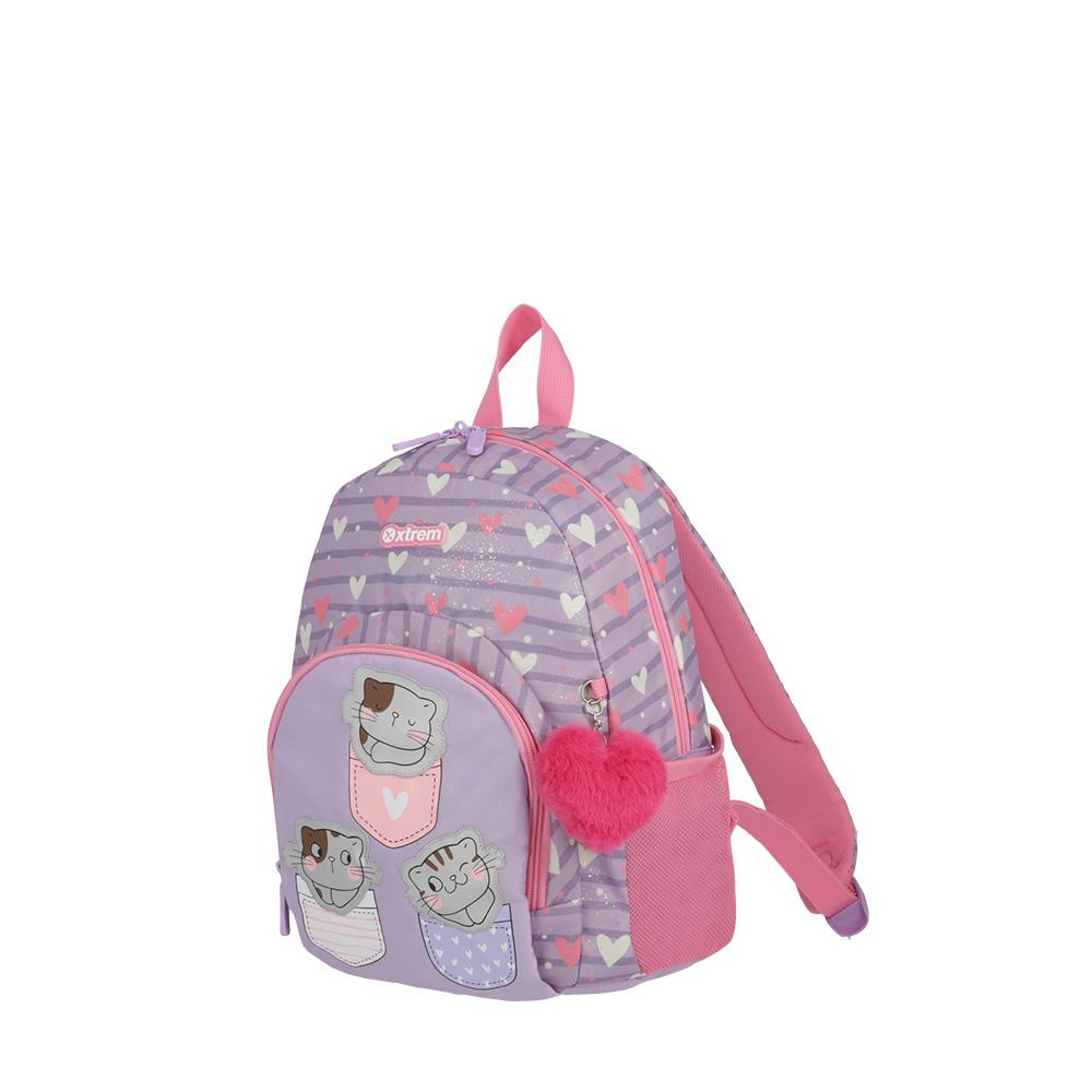 Foto 3 pulgar | Mochila Xtrem Power 4XT Lilac Cats Multicolor