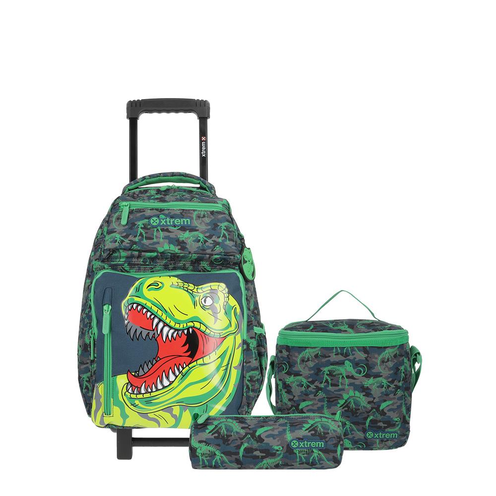 Foto 2 pulgar | Mochila Xtrem New Run Pack 4xt Green Dino Verde