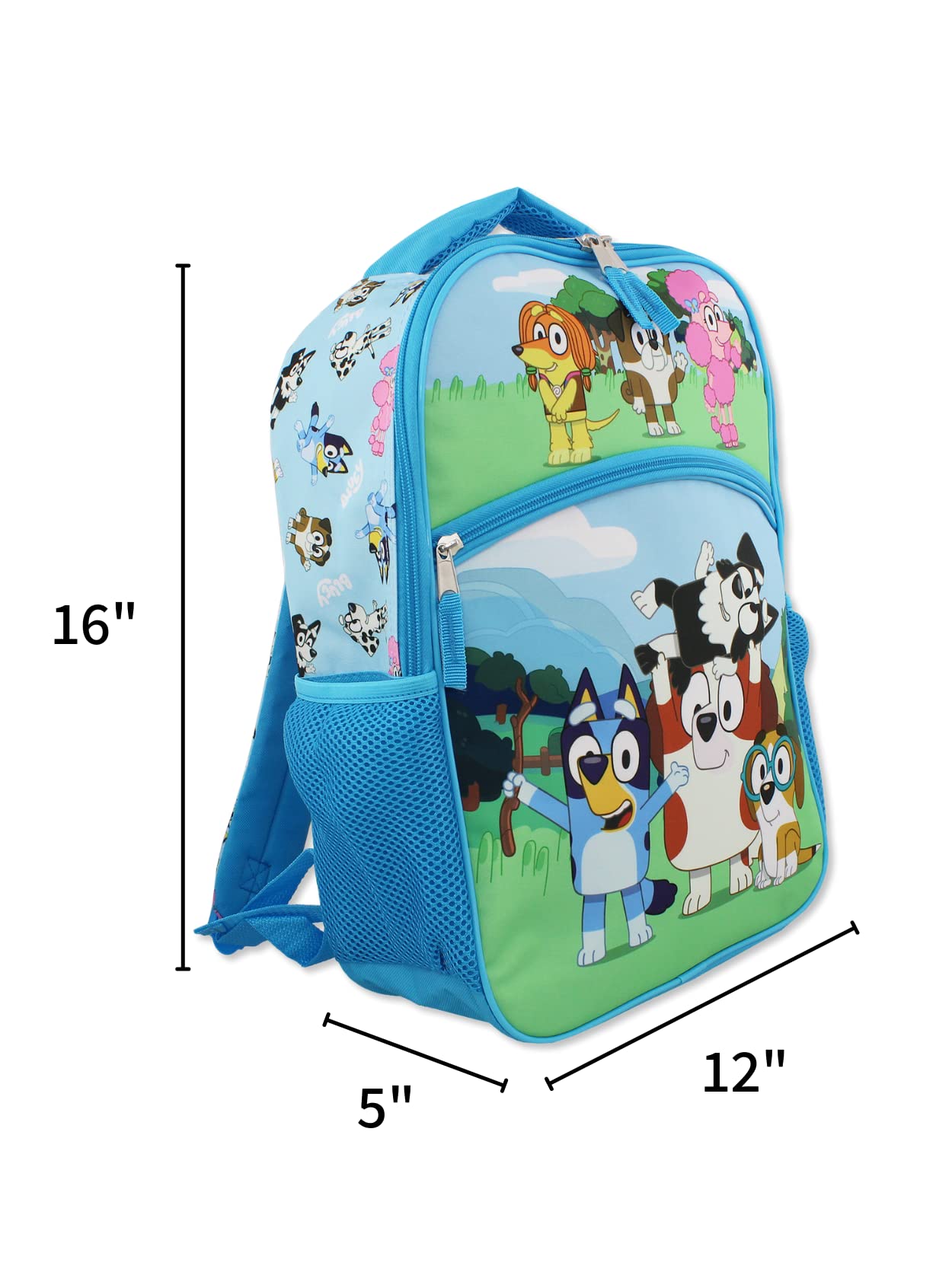 Foto 3 pulgar | Mochila Bluey Kids School 40 cm de Cordura Azul - Venta Internacional