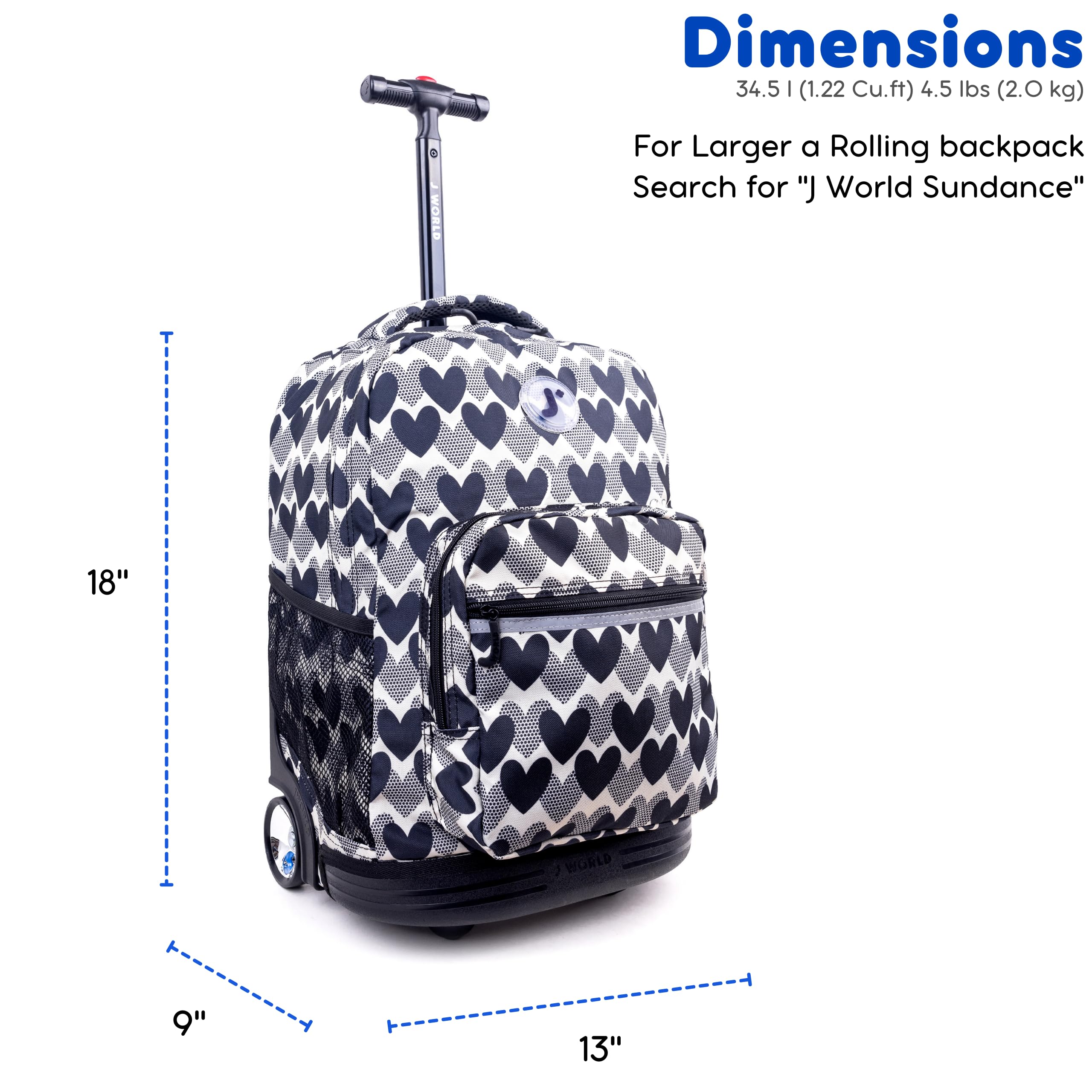 Foto 5 pulgar | Mochila Enrollable J World Sunrise Heart Dot - Venta Internacional