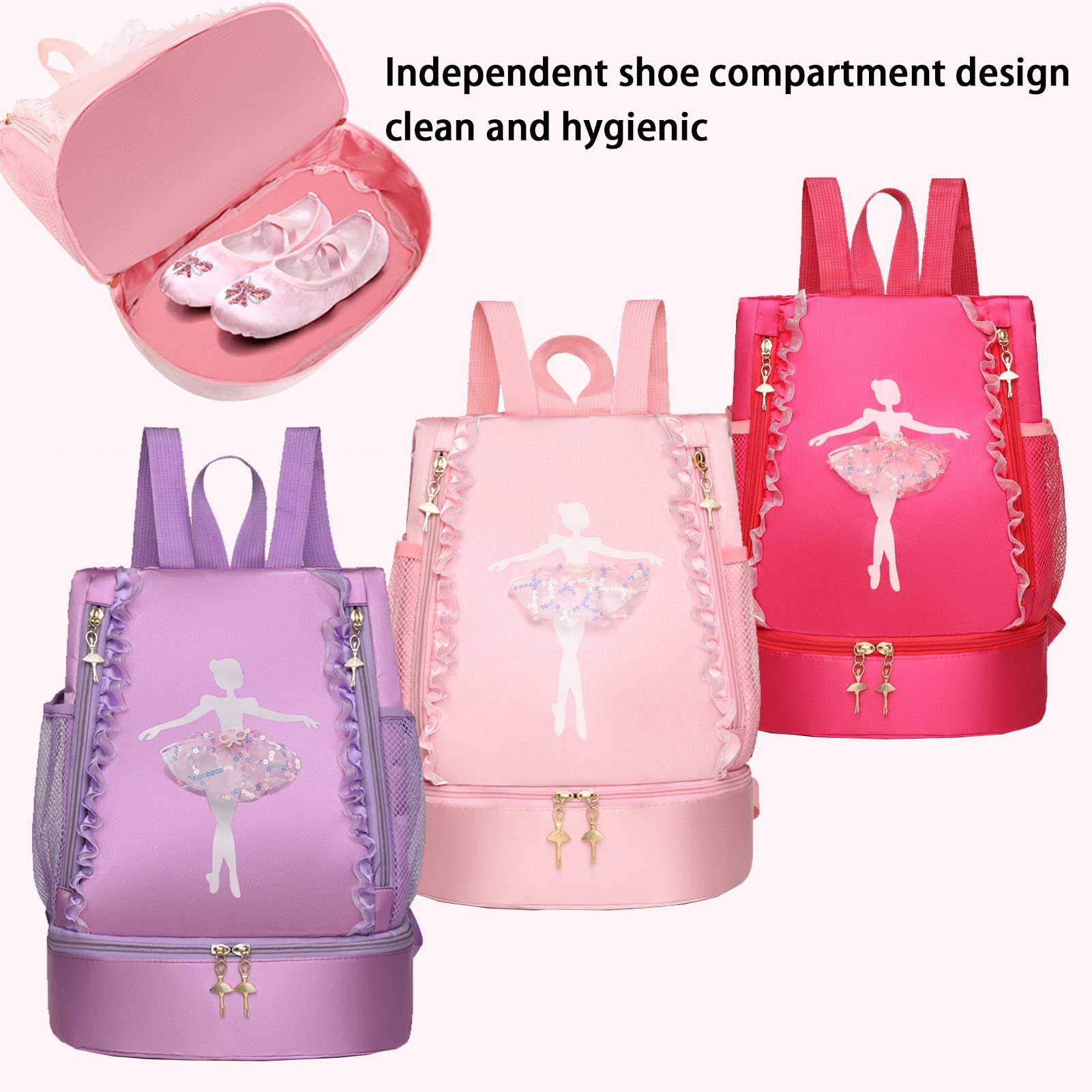 Foto 4 pulgar | Mochila de Baile Yitengteng Ballet Dance para Niñas - Venta Internacional