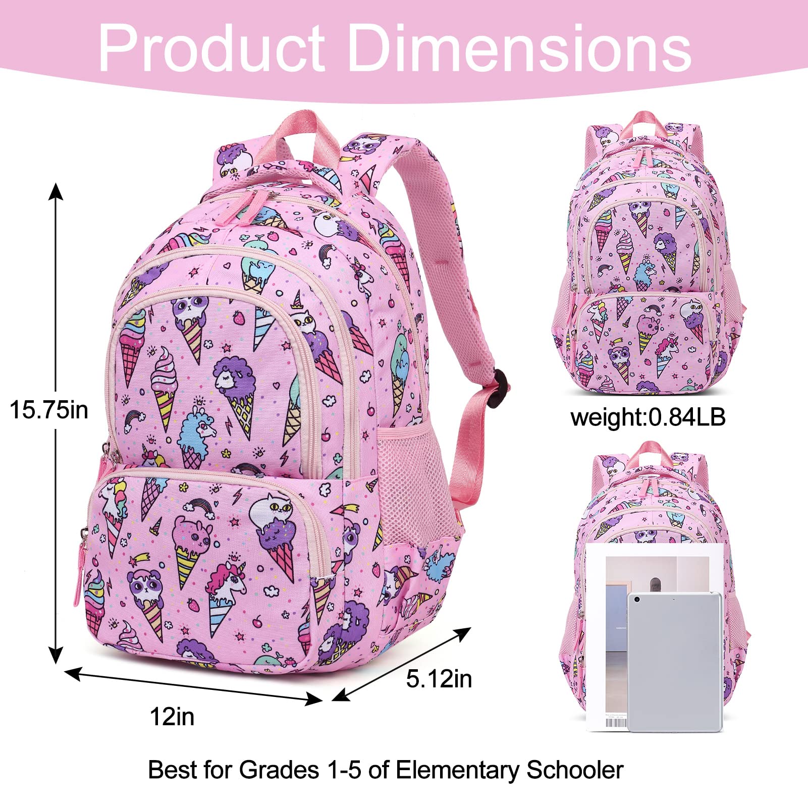 Foto 5 pulgar | Mochila Cluci Kids Unicornio Rosa para Niñas - Venta Internacional