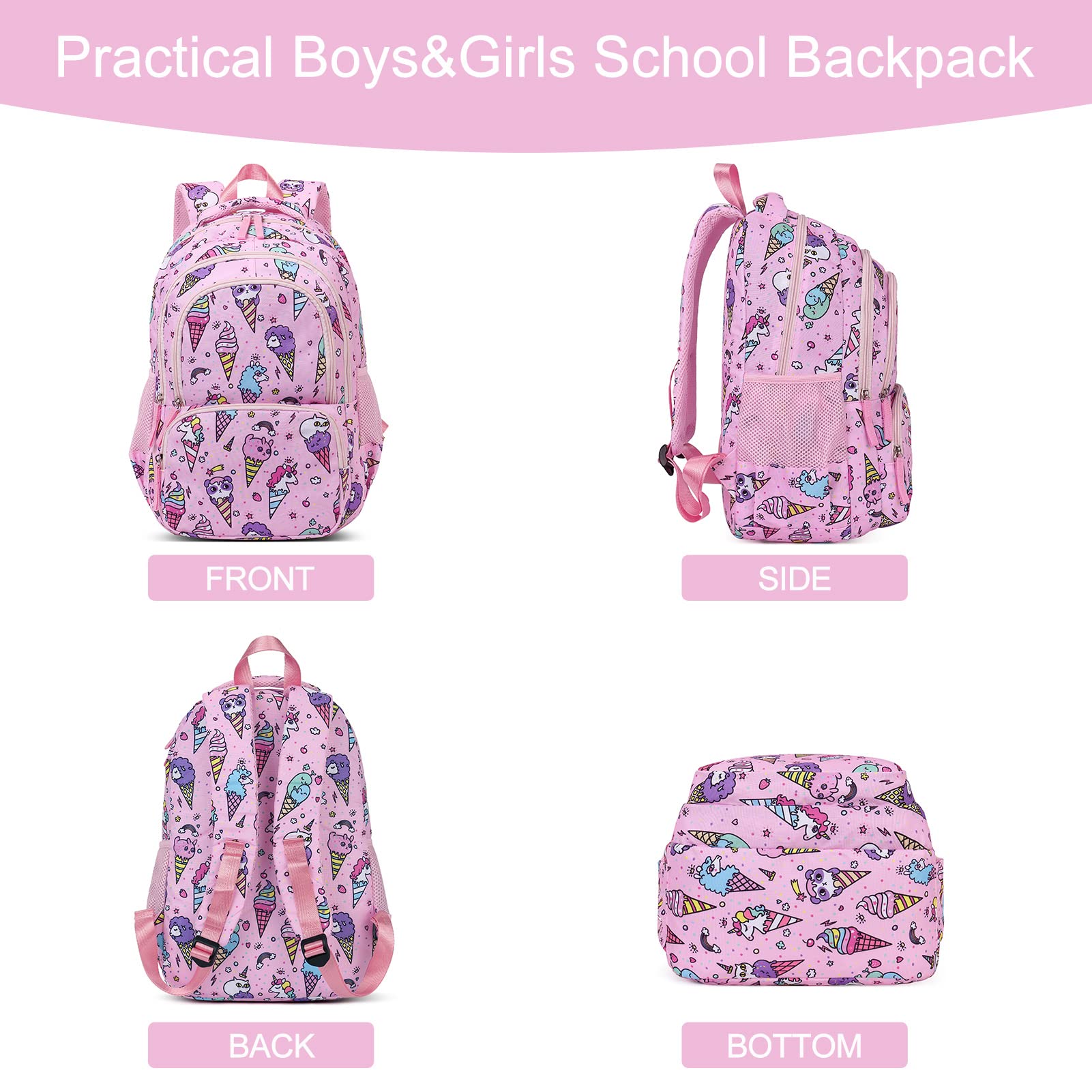 Foto 7 pulgar | Mochila Cluci Kids Unicornio Rosa para Niñas - Venta Internacional