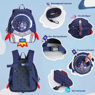 Foto 3 | Mochila Yisibo Rocket con Correa de 3 A 6 Años - Venta Internacional