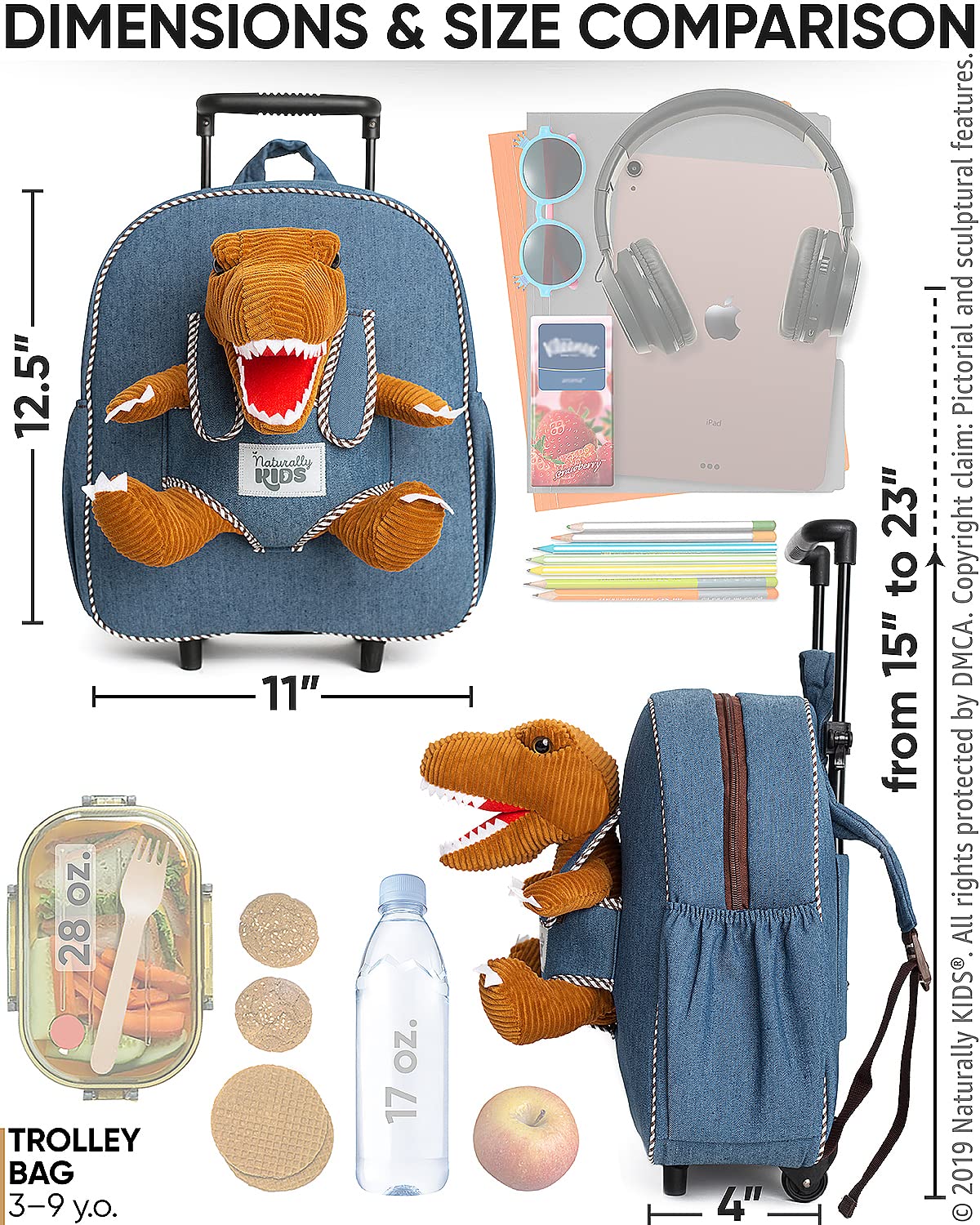 Foto 7 pulgar | Mochila Con Ruedas Naturally Kids para Niños Pequeños - Venta Internacional