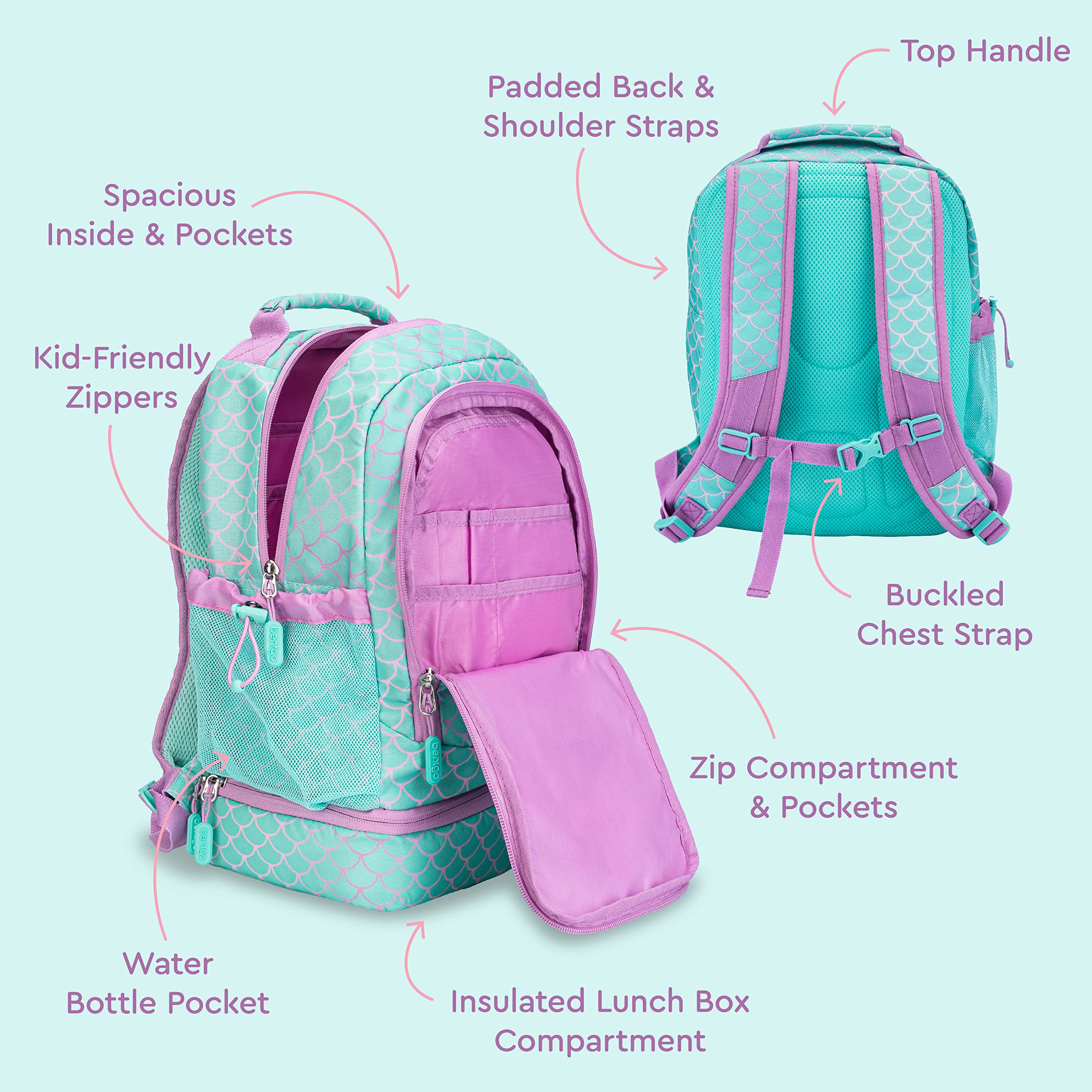 Foto 4 pulgar | Mochila Y Bolsa De Almuerzo Aislante Bentgo Kids 2 En 1 - Venta Internacional