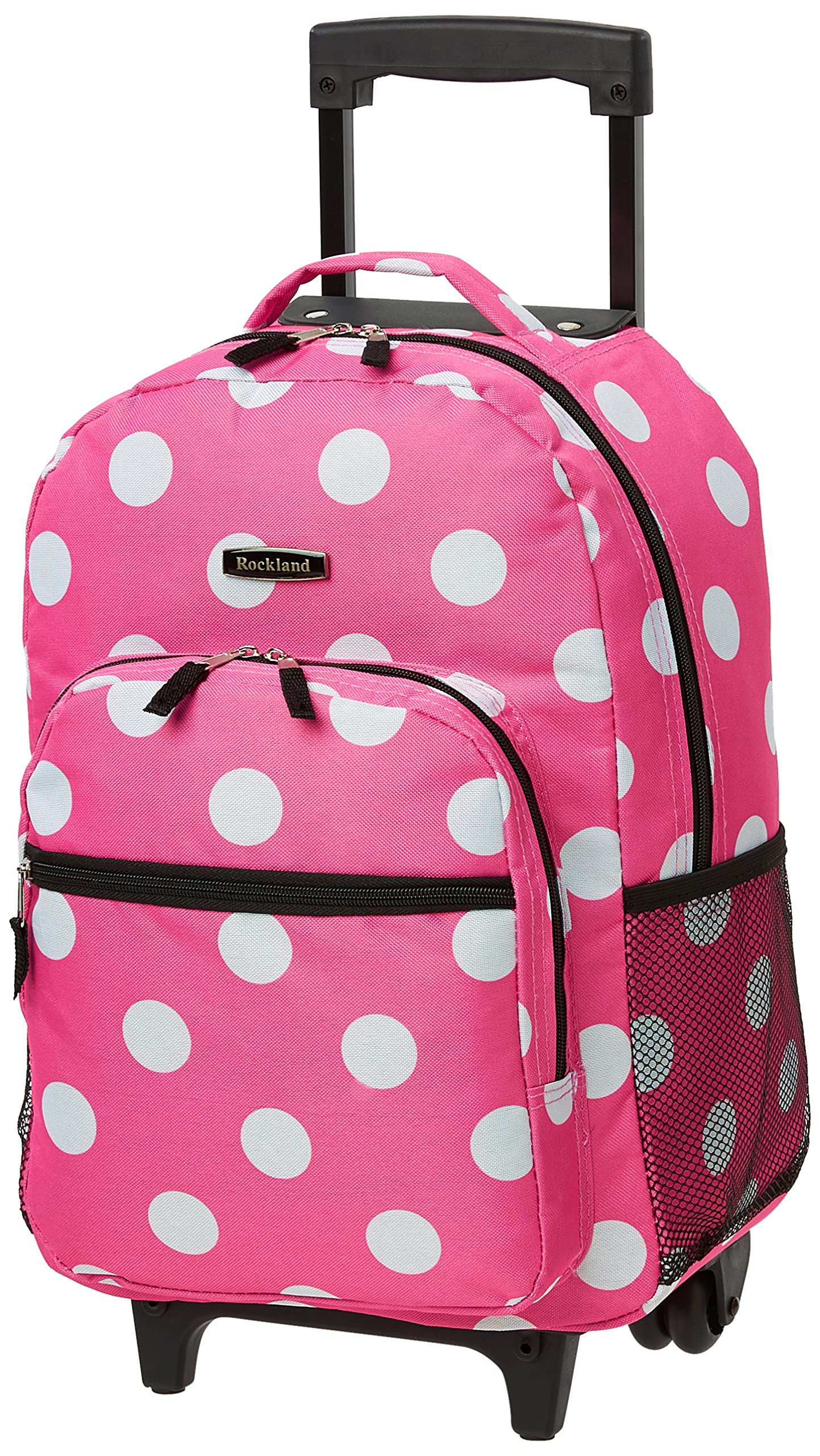 Foto 2 pulgar | Mochila Rodante Rockland Pink Dots de 43 cm con Doble Asa - Venta Internacional