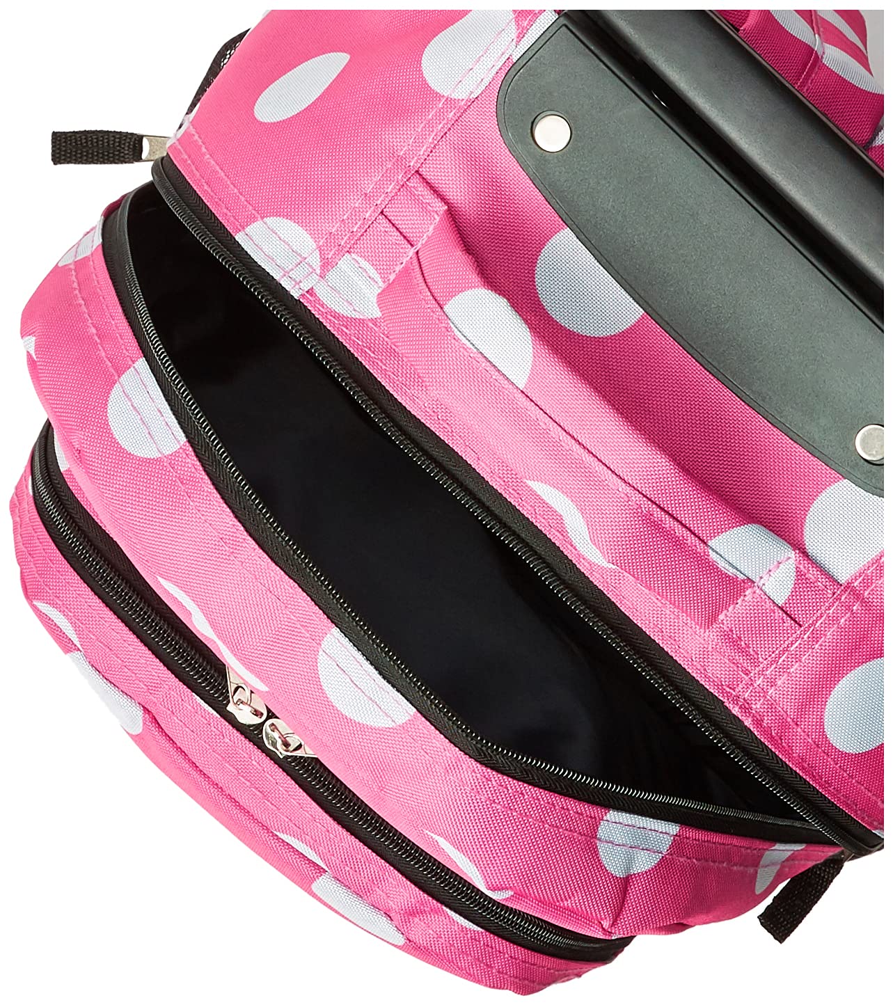 Foto 6 pulgar | Mochila Rodante Rockland Pink Dots de 43 cm con Doble Asa - Venta Internacional