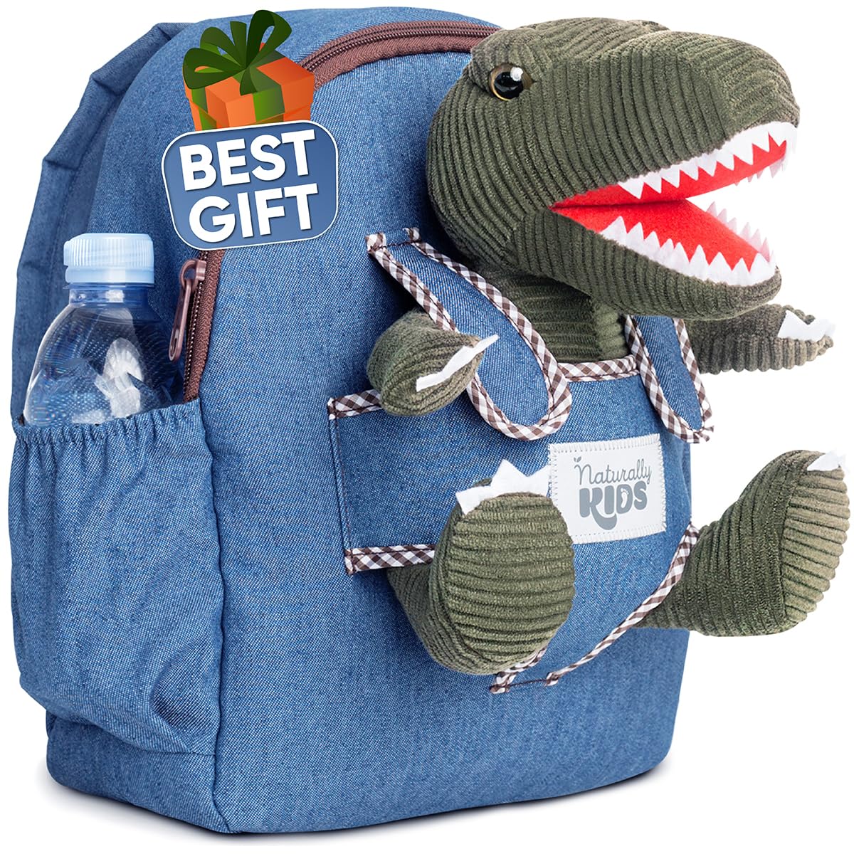 Mochila Naturally Kids con Diseño de Dinosaurio de Peluche - Venta Internacional