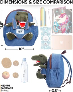 Foto 6 | Mochila Naturally Kids con Diseño de Dinosaurio de Peluche - Venta Internacional
