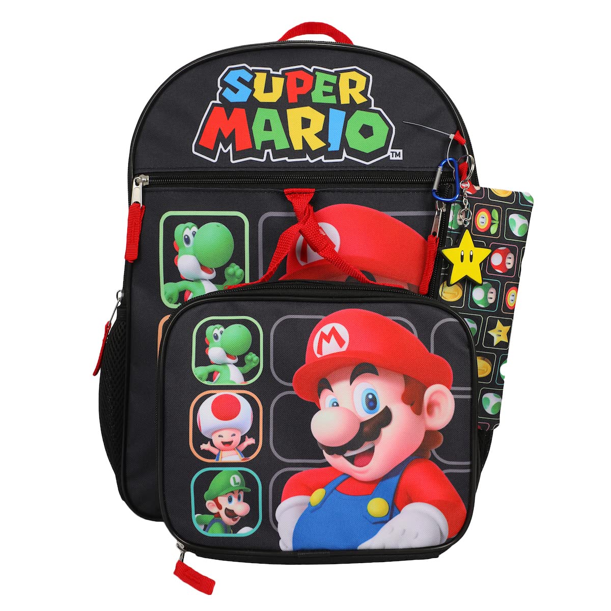 Foto 4 pulgar | Set de Mochilas Bioworld Super Mario Bros Character Grid - Venta Internacional