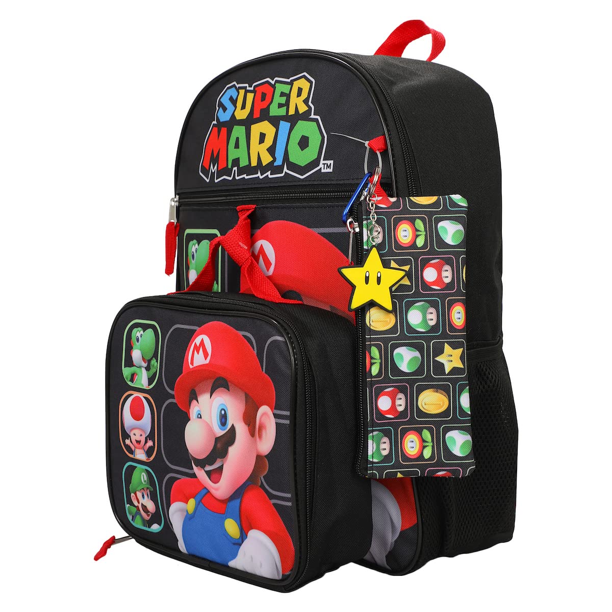 Foto 5 pulgar | Set de Mochilas Bioworld Super Mario Bros Character Grid - Venta Internacional