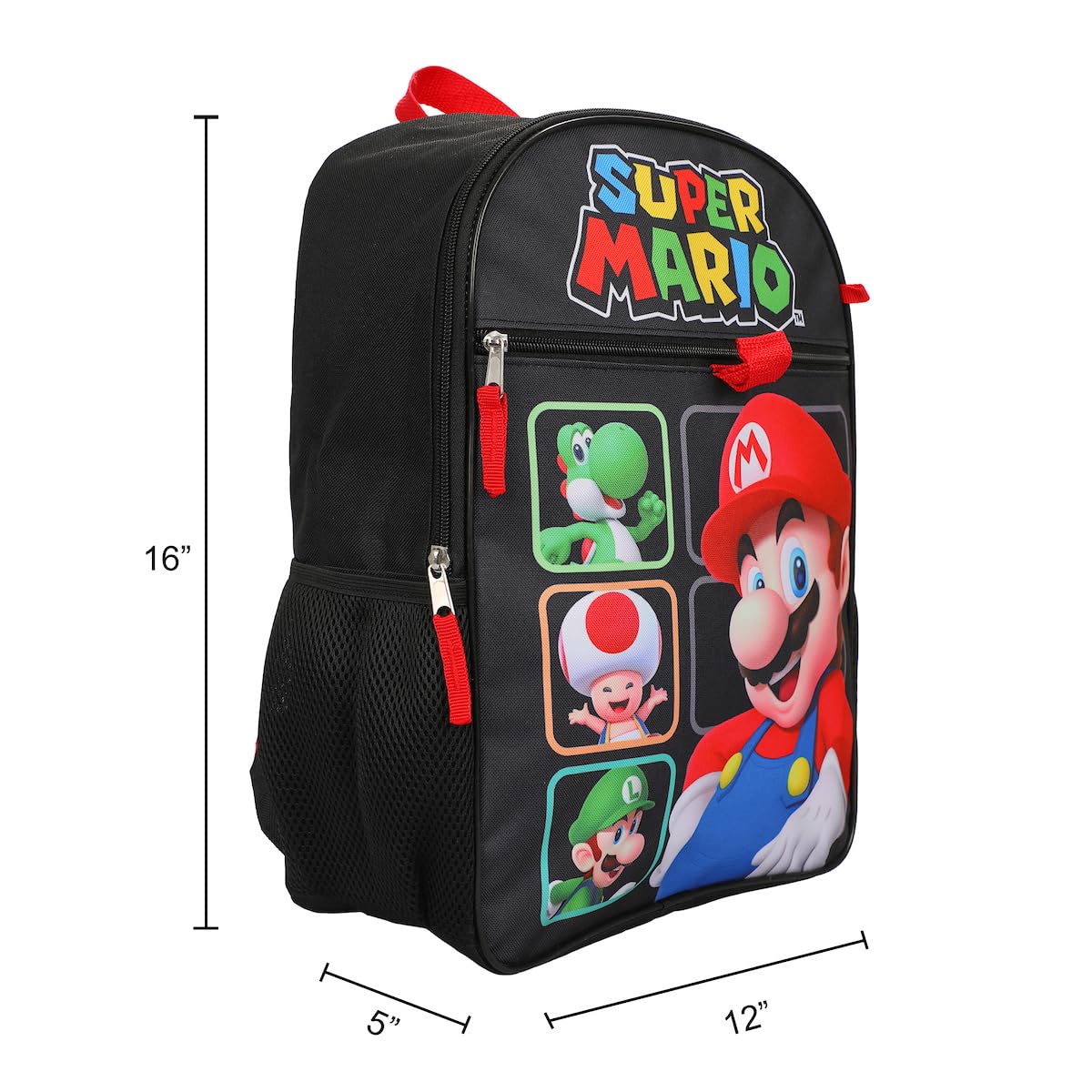 Foto 7 pulgar | Set de Mochilas Bioworld Super Mario Bros Character Grid - Venta Internacional