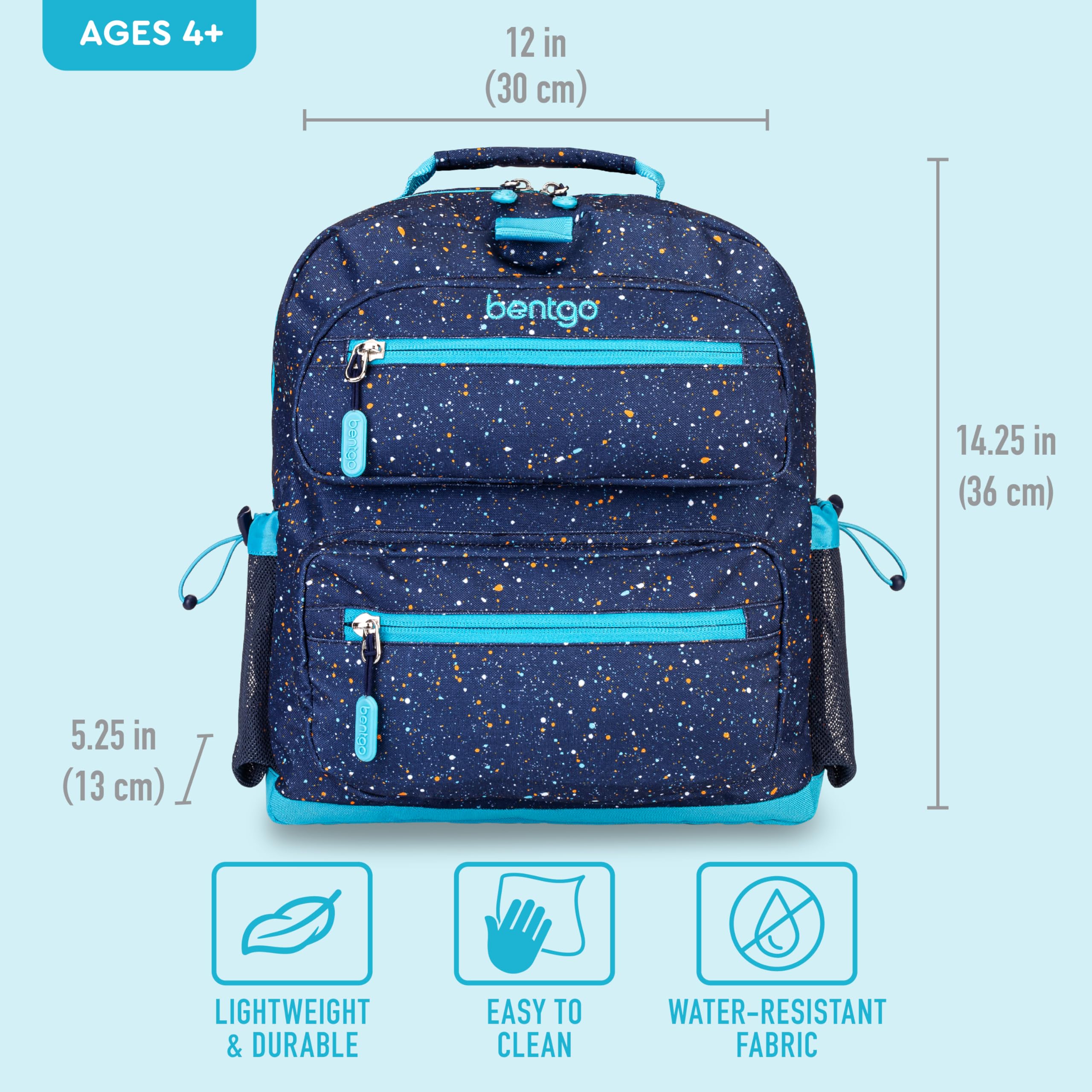 Foto 5 pulgar | Mochila Bentgo Kids Confetti Ligera 35.56 Cm Azul Abismo - Venta Internacional