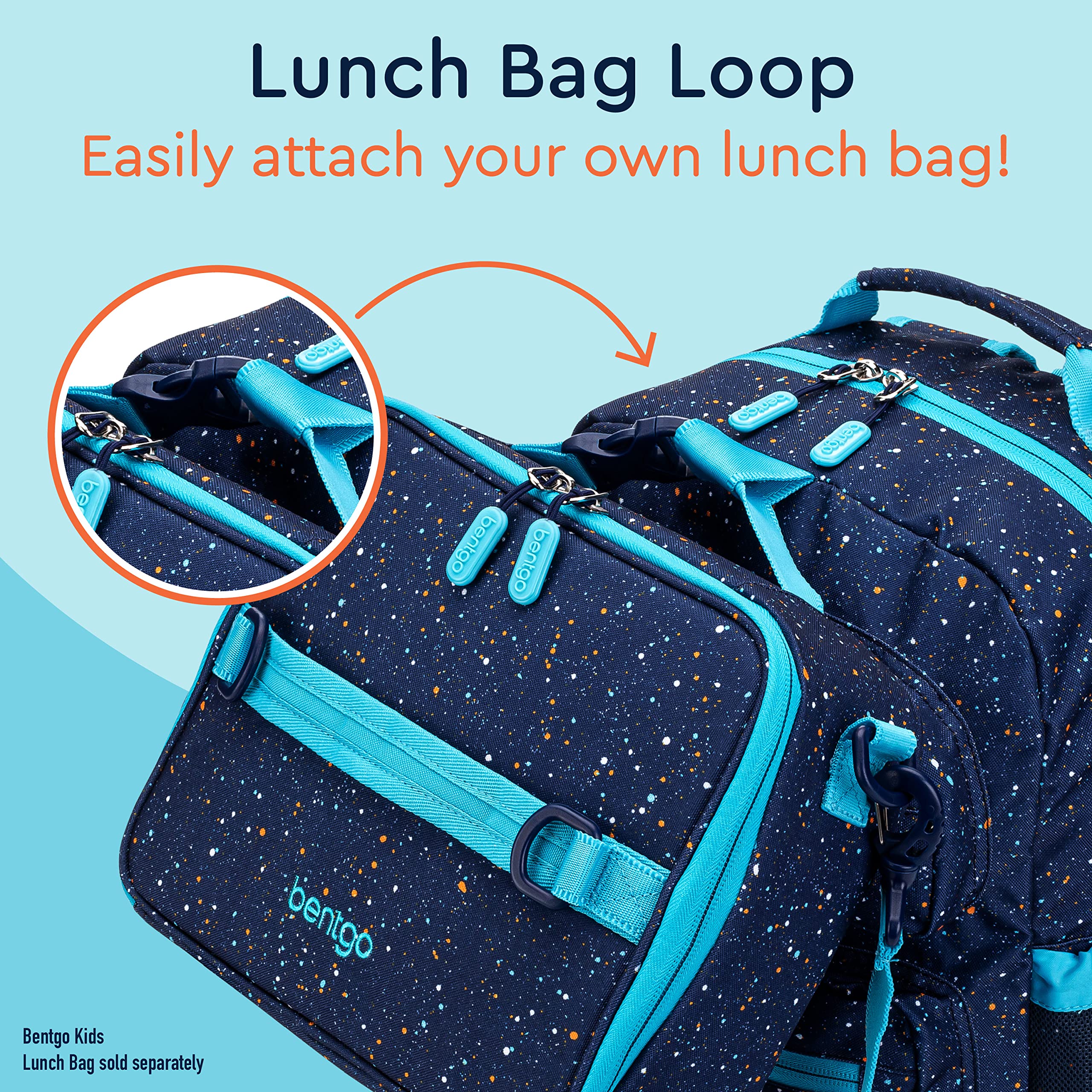 Foto 5 | Mochila Bentgo Kids Confetti Ligera 35.56 Cm Azul Abismo - Venta Internacional