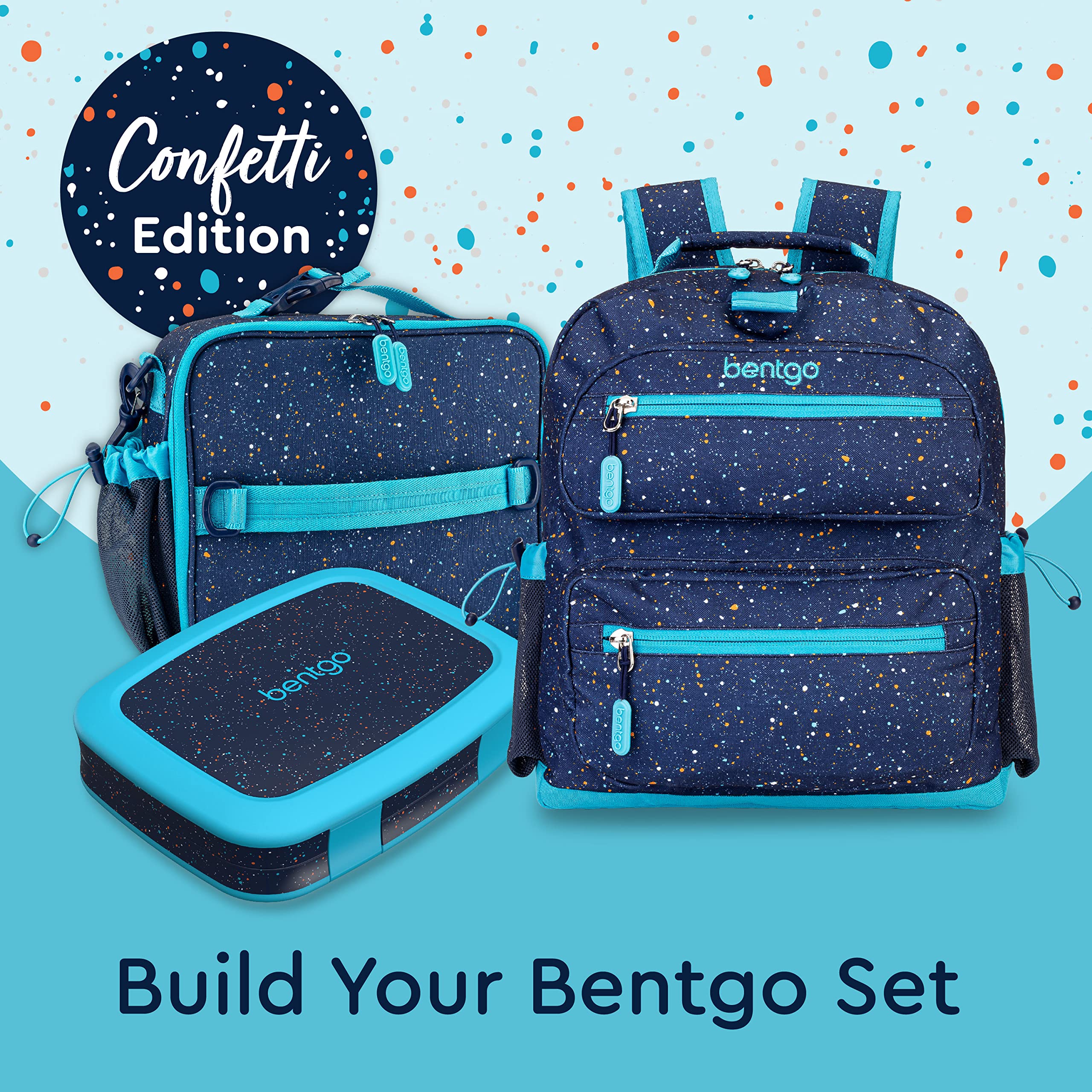 Foto 7 pulgar | Mochila Bentgo Kids Confetti Ligera 35.56 Cm Azul Abismo - Venta Internacional