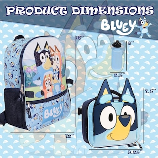 Foto 6 | Set de Mochilas Ai Accessory Innovations Bluey de 4 Piezas para Niños - Venta Internacional