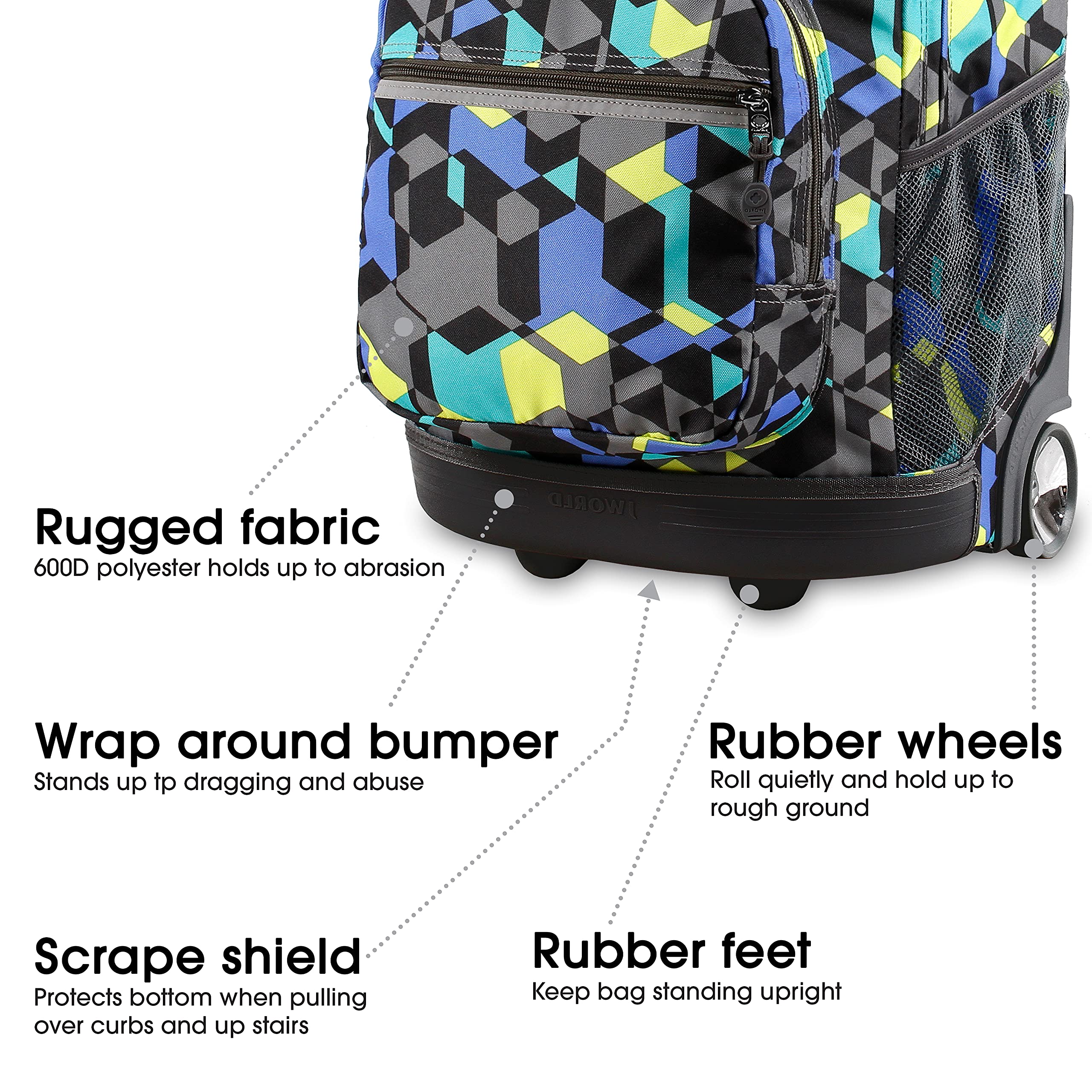 Foto 5 pulgar | Mochila Rolling J World New York Sunrise Kids de 18 Litros con Ruedas - Venta Internacional