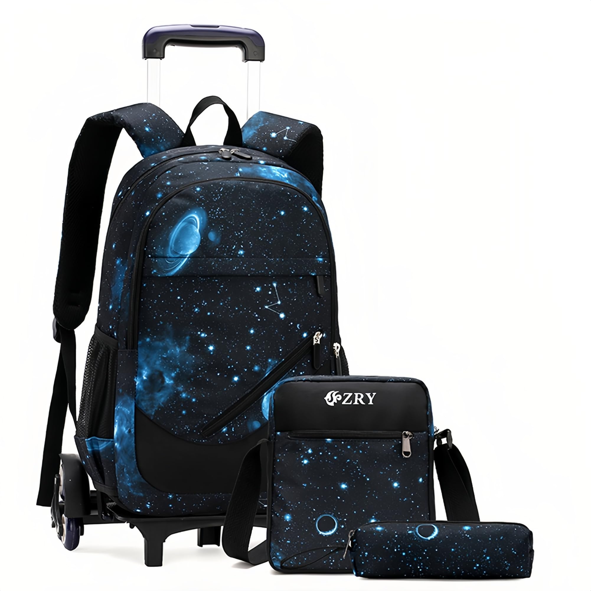 Set de Mochilas con Ruedas Bansusu Black Galaxy - Venta Internacional