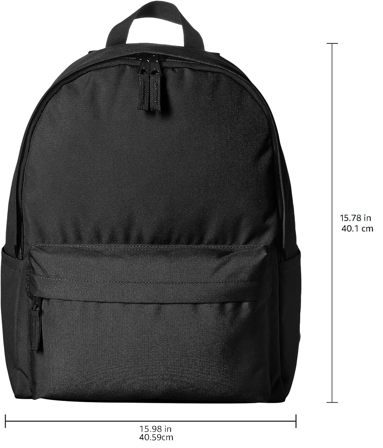Foto 6 | Mochila Escolar Amazon Basics Classic Black - Venta Internacional