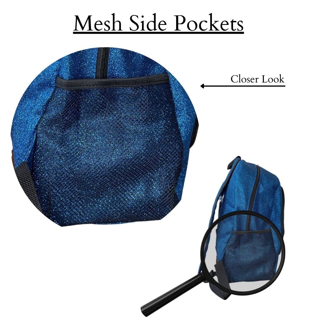 Foto 5 pulgar | Mochila Ngil Canvas School Glitter-Royal Azul - Venta Internacional