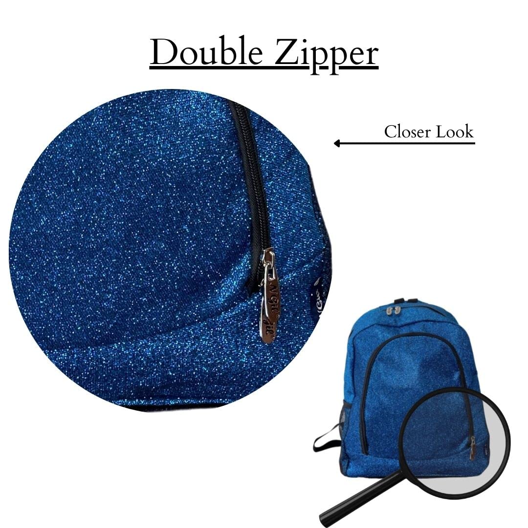 Foto 7 pulgar | Mochila Ngil Canvas School Glitter-Royal Azul - Venta Internacional