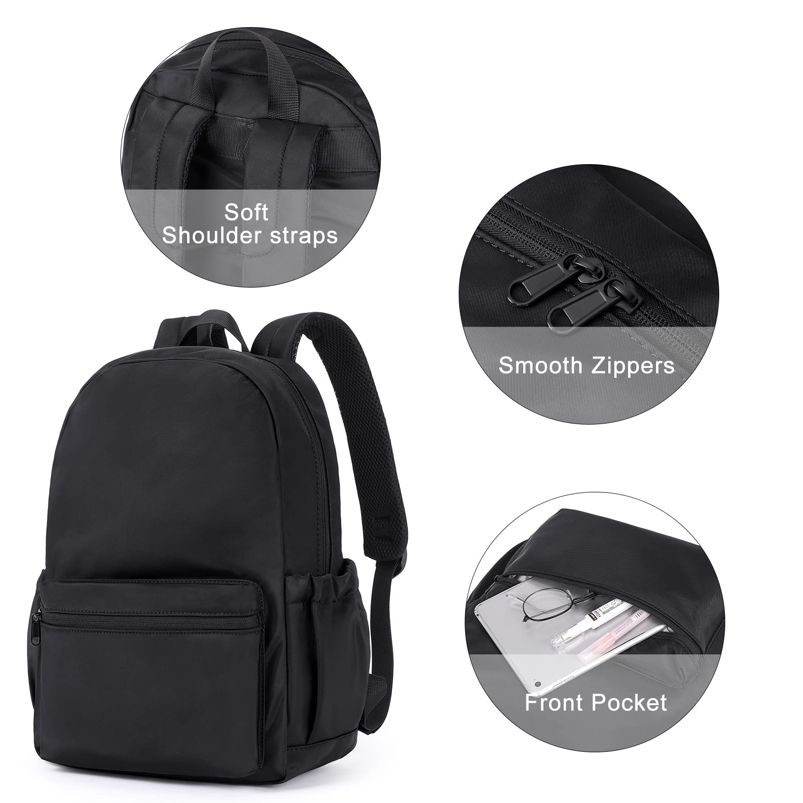 Foto 5 pulgar | Mochila Cluci Negra Impermeable para Niños de 6 A 9 Años - Venta Internacional