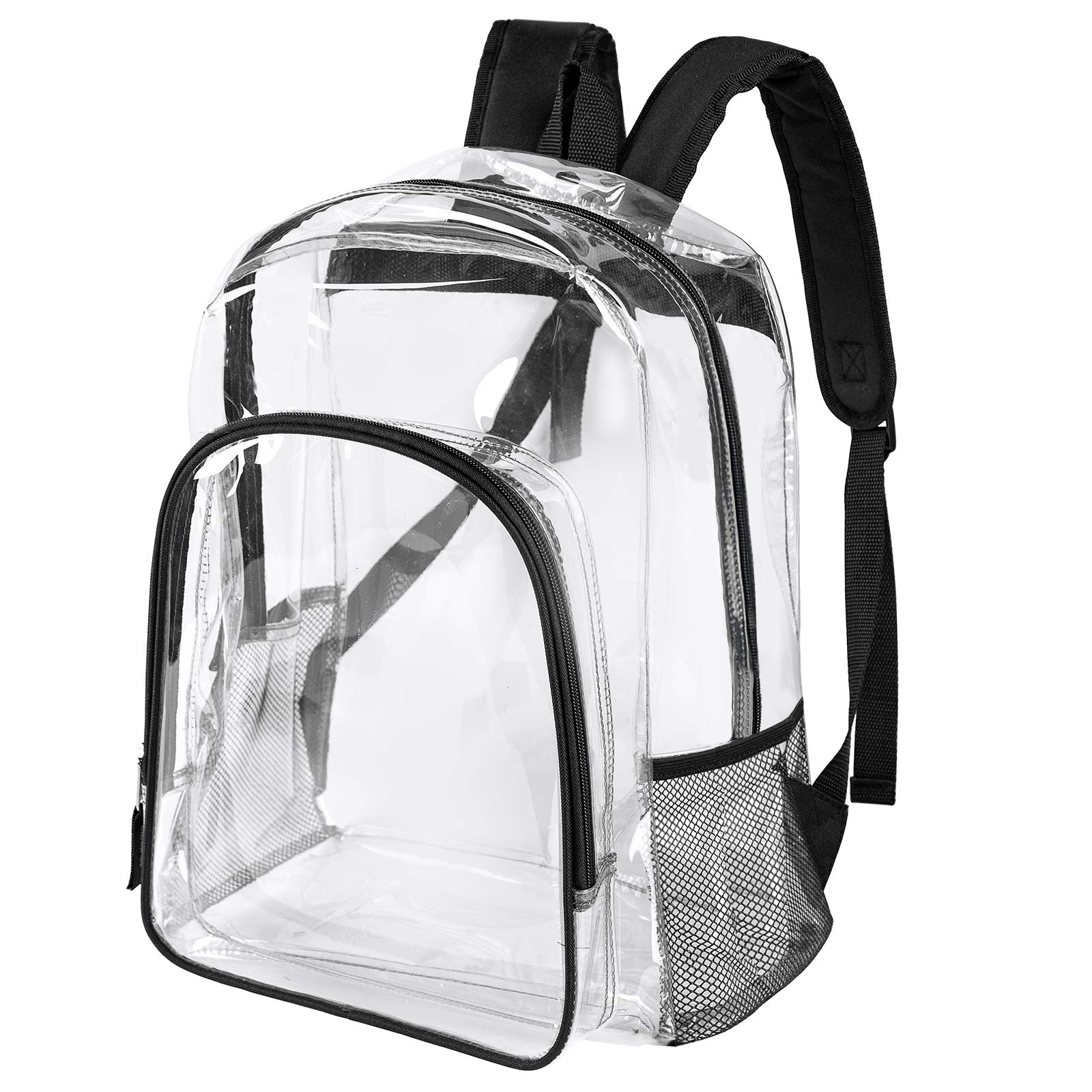 Mochila Fomaris Transparente con Detalles Negros - Venta Internacional