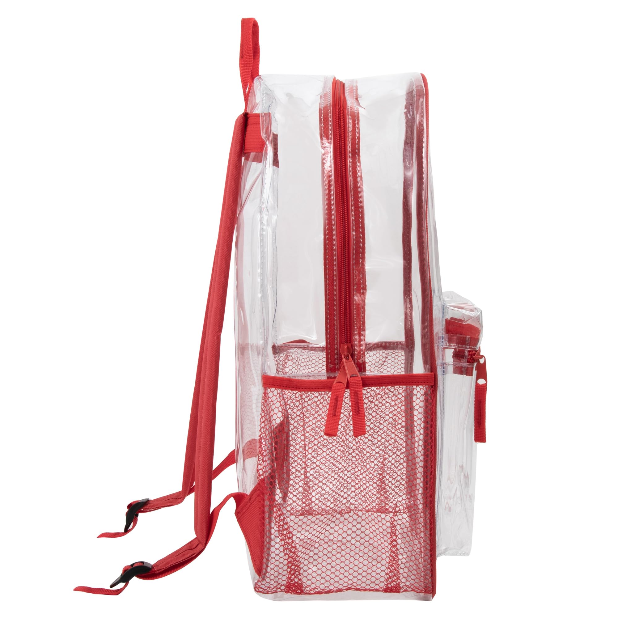 Foto 5 pulgar | Mochila Trail Maker De Pvc Transparente Transparente color Rojo - Venta Internacional