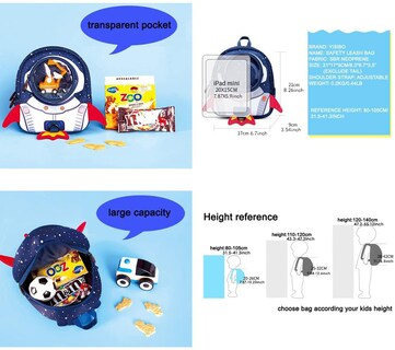 Foto 6 | Mochila Yisibo Rocket con Correa de Arnés de para Niños Pequeños - Venta Internacional