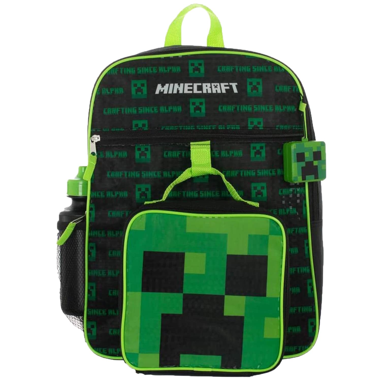 Foto 2 pulgar | Mochila Bioworld Kids Minecraft con Kit de Almuerzo y Botella de Agua - Venta Internacional