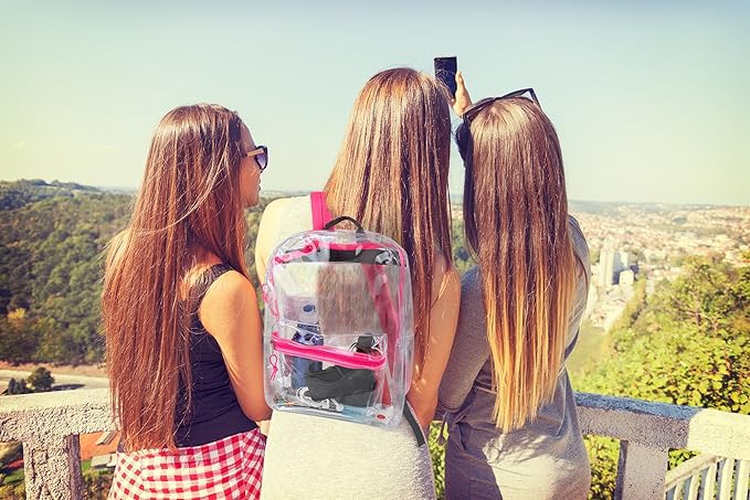 Foto 6 | Mochila Transparente Trail Maker Transparente Para Niños Rosa - Venta Internacional