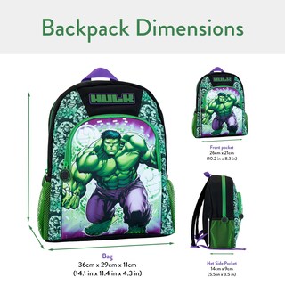 Foto 3 | Mochila Marvel Kids El Increíble Hulk - Venta Internacional