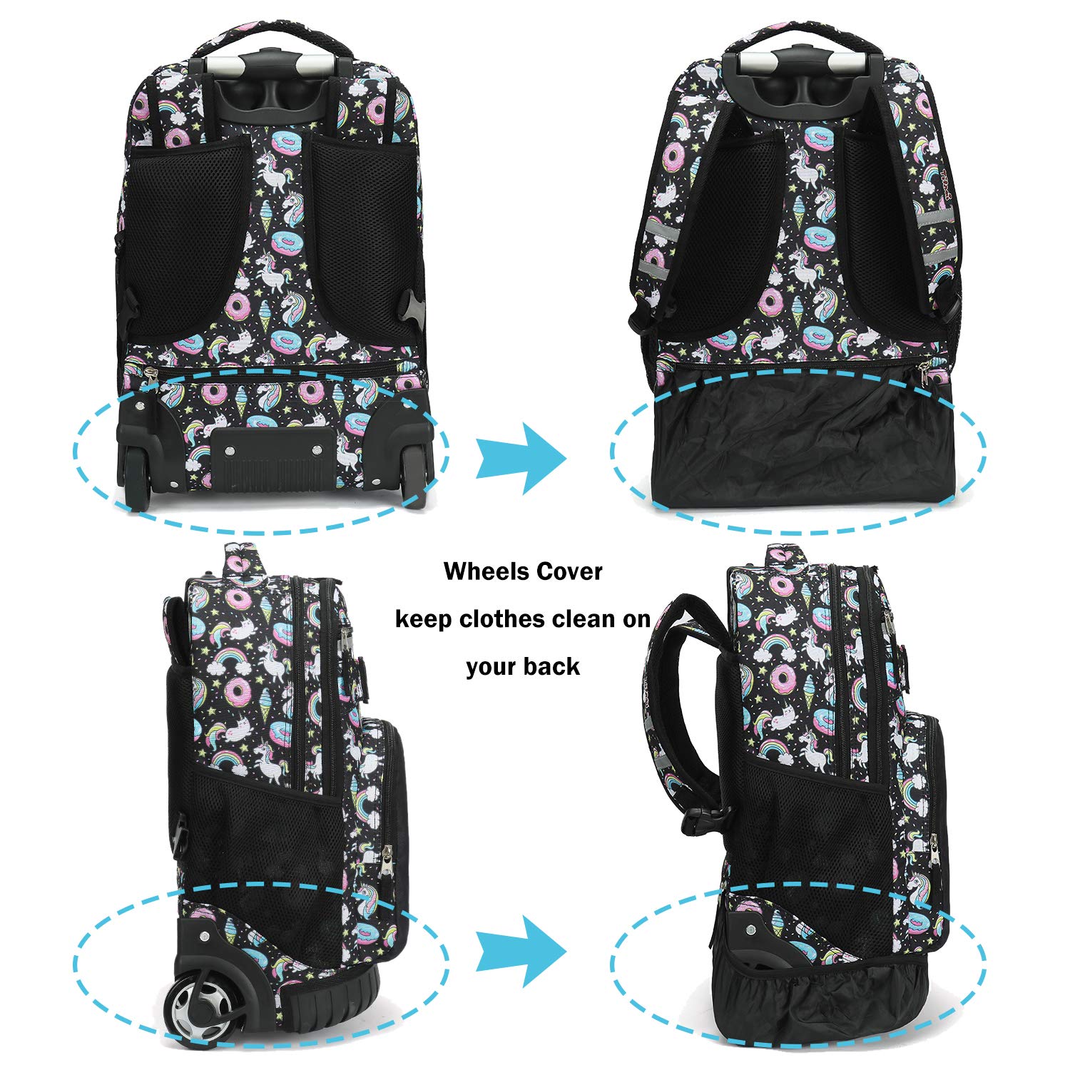 Foto 5 pulgar | Mochila Enrollable Tilami 45 cm Con Ruedas - Venta Internacional